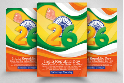 Indian Republic Day Celebration Flyer