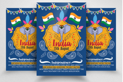 Indian Independence Day Event Flyer