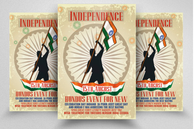 Happy Indian Independence Day Flyer