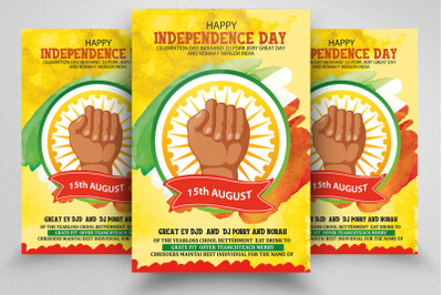 Happy India Independence Day Flyer