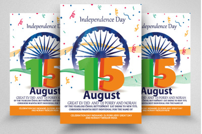 India Independence Day Flyer Template