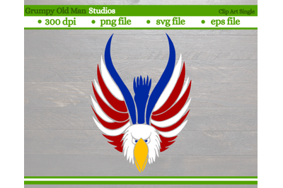 patriotic bald eagle | 4th of July