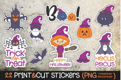 Halloween sticker pack PNG