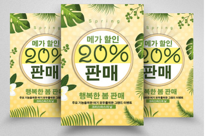 Summer Sale Offer Korean Flyer