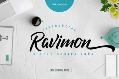 Ravimon - Bold Script Font