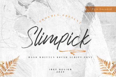 Slimpick - Brush Stroke Font