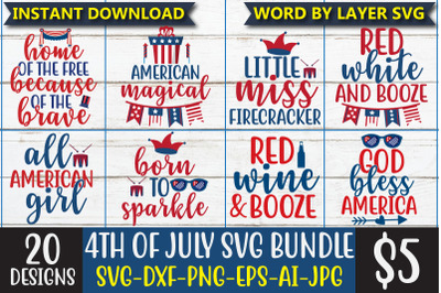 4th of july SVG Bundle
