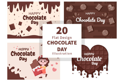 20 Happy Chocolate Day Illustration