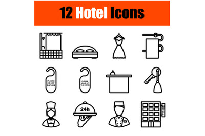 Hotel Icon Set