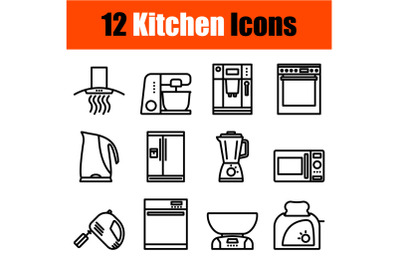 Kitchen Icon Set