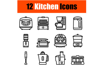 Kitchen Icon Set