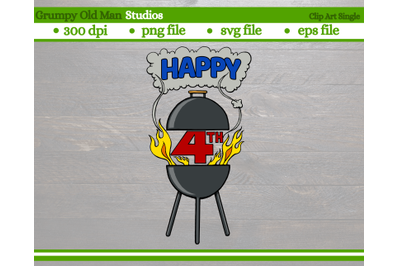 happy 4th charcoal grill | 4th of July