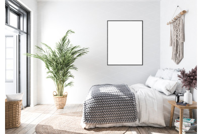 Interior scene artwork background frame mockup