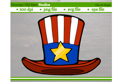 patriotic top hat | uncle sam hat