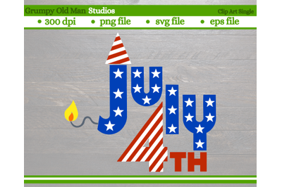 July 4th design | 4th of July rocket