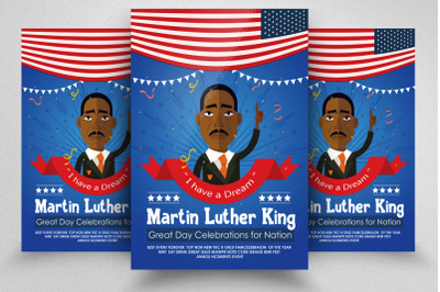 Martin Luther King&amp;&23;039;s Day Flyer Psd