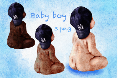 Baby boy sublimation png / newborn clipart / Family clipart