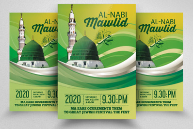 Eid Milad ul Nabi Islamic Festival Flyer