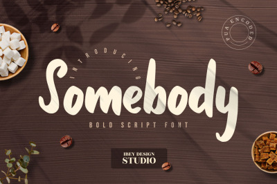 Somebody - Bold Script font