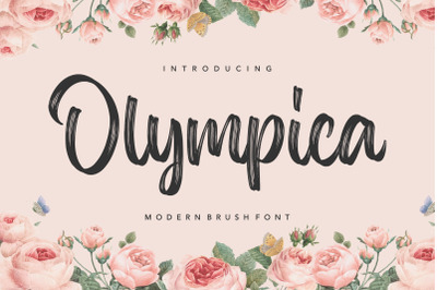 Olympica Modern Brush Font