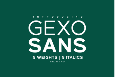 Gexo Sans - Elegant Sans
