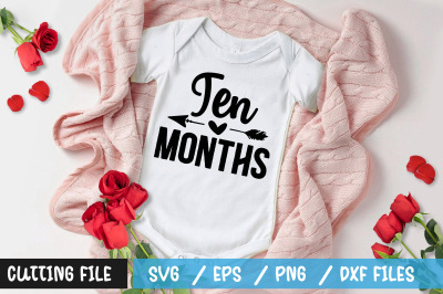 Ten months  svg