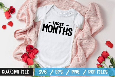 Three months svg