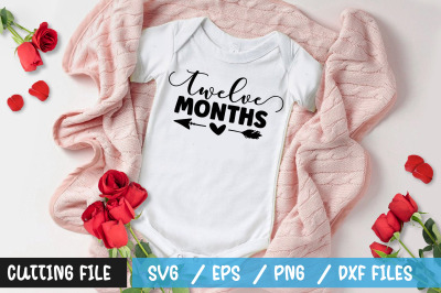 twelve months svg