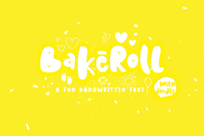 BakeRoll - A Fun Handwritten Font