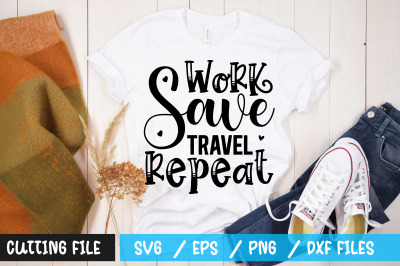 Work save travel repeat svg