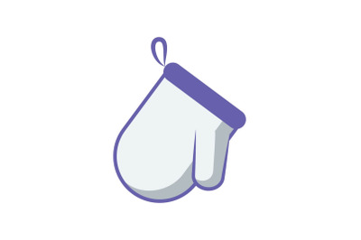 Kitchen Gloves Flat Icon