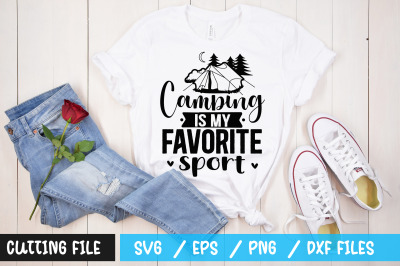 Camping is my favorite sport svg