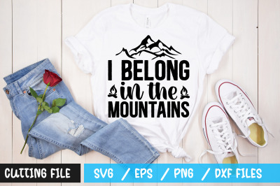 I belong in the mountains svg