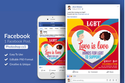 LGBT Pride Month Facebook Post