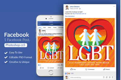 LGBT Pride Month Facebook Post