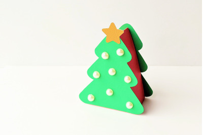 Christmas Tree Gift Box | SVG | PNG | DXF | EPS
