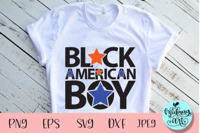 Black american boy svg, 4th of july svg