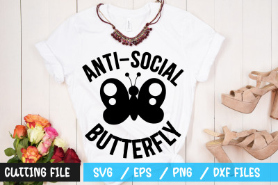 Anti social butterfly 2  svg