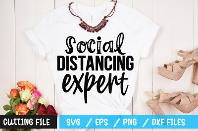 Social distancing expert 2 svg