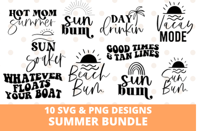 Summer Svg and Sublimation Design Bundle