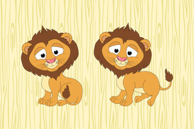 cute lion animal cartoon