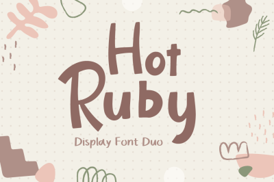 Hot Ruby - Handwritten Font Duo