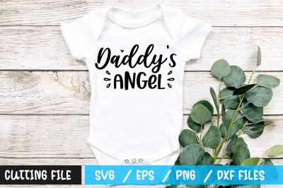 Daddys angel svg