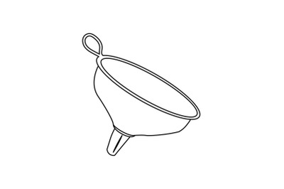 Kitchen Funnel Outline Flat Icon