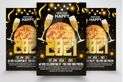 New Year Party Night Flyer/Poster