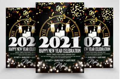 Happy New Year Celebration Flyer