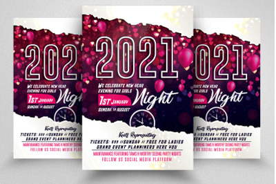 New Year Eve Night Flyer/Poster