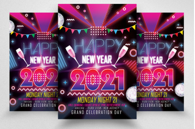 New Year Party Night Flyer/Poster