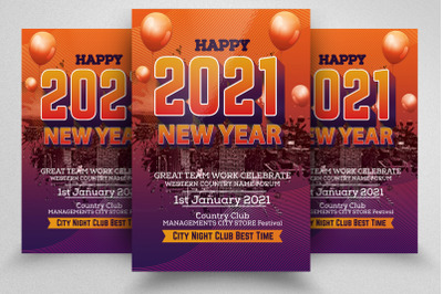 Happy New Year Bash Flyer/Poster