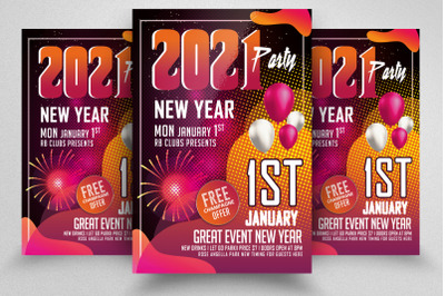 New Year Celebration Night  Flyer